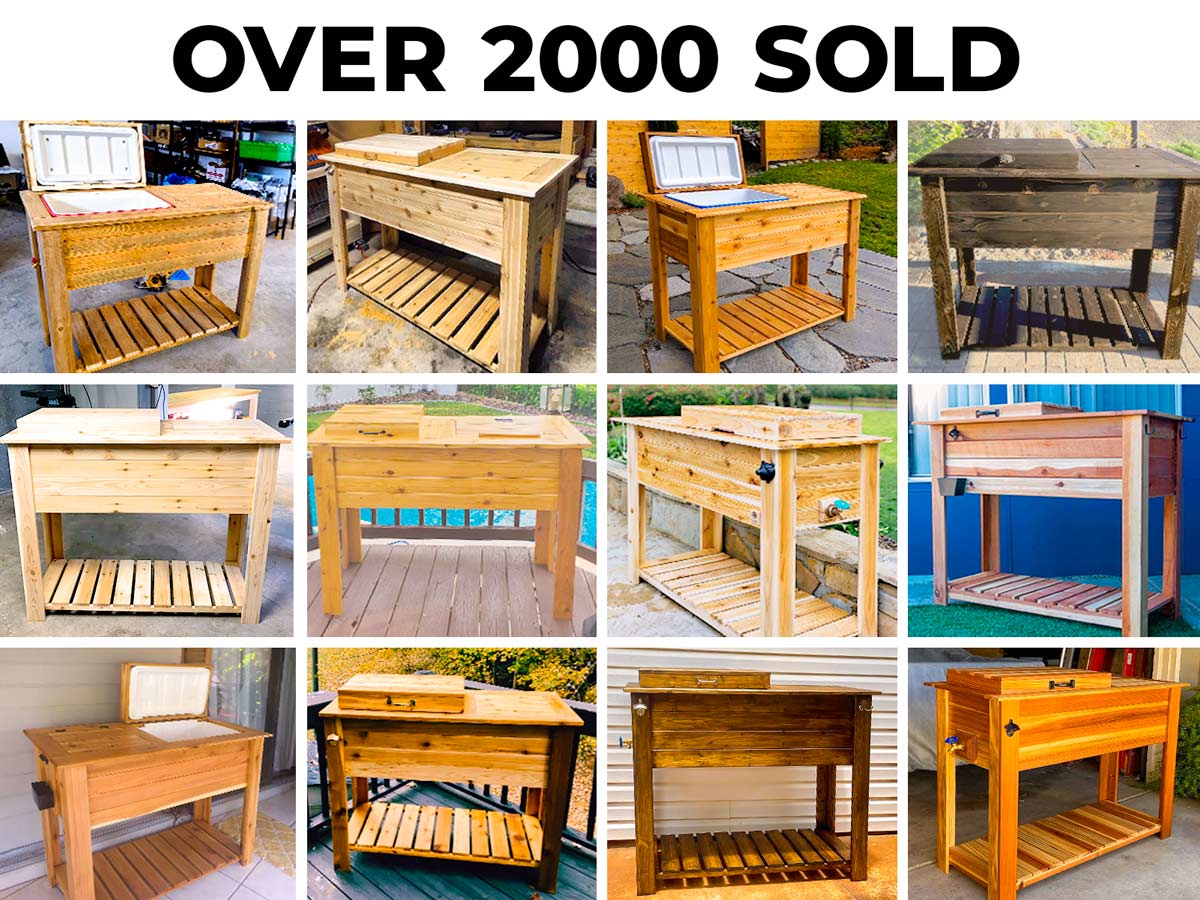 DIY Patio Cooler & Grill Cart Combo Plans - Fix This Build That