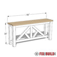 DIY Truss Sofa Table Plans - Fix This Build That LLC