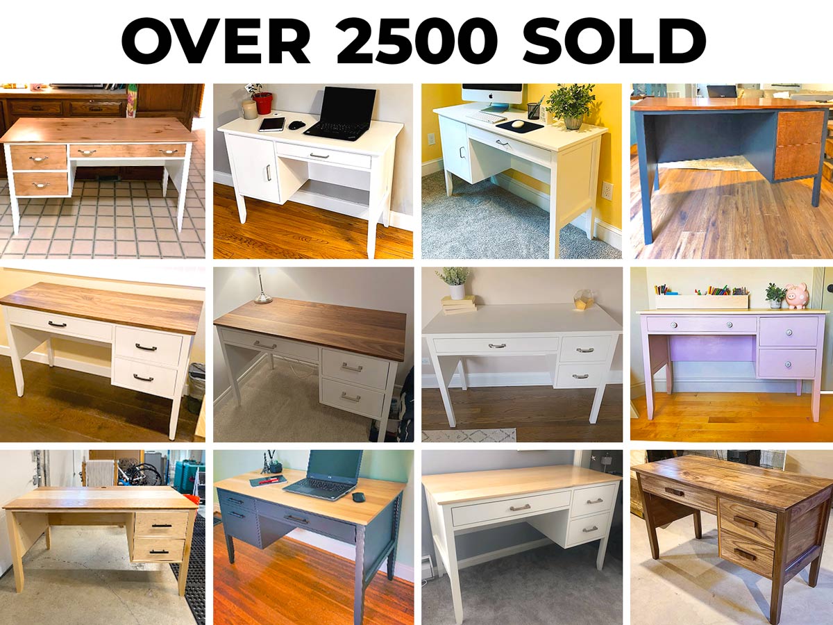 DIY Desk with Drawers Plans