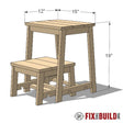 3 - in - 1 Nesting Step Stool Plans - Fix This Build That LLC