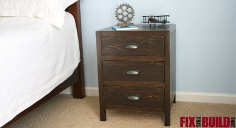 DIY 3 Drawer Nightstand Plans - Fix This Build That