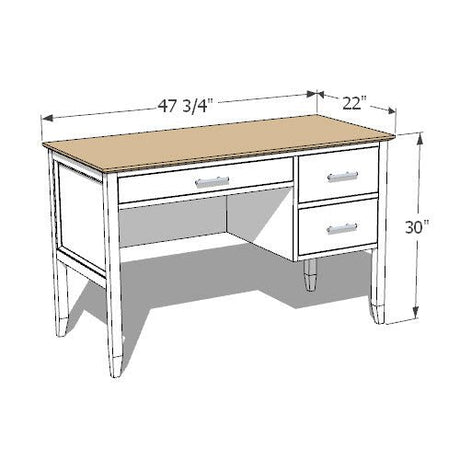 DIY Desk with Drawers Plans - Fix This Build That LLC