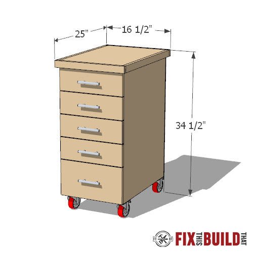 DIY Drill Press Stand with Storage Plans - Fix This Build That LLC