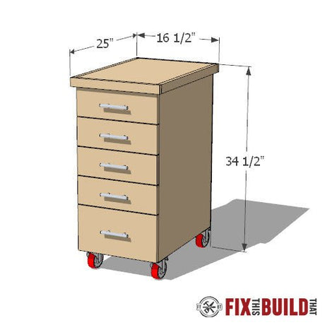 DIY Drill Press Stand with Storage Plans - Fix This Build That LLC