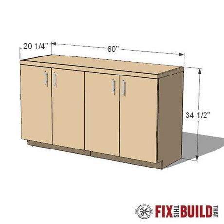 DIY Garage Base Cabinets Plans - Fix This Build That LLC