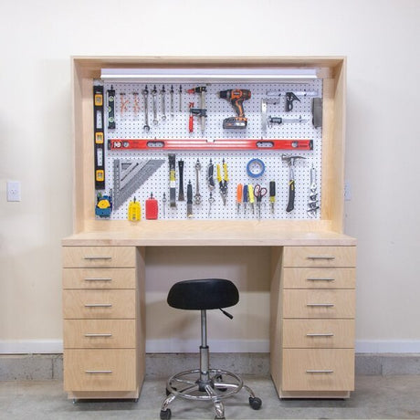 DIY Garage Shop Workbench Plans - Fix This Build That LLC