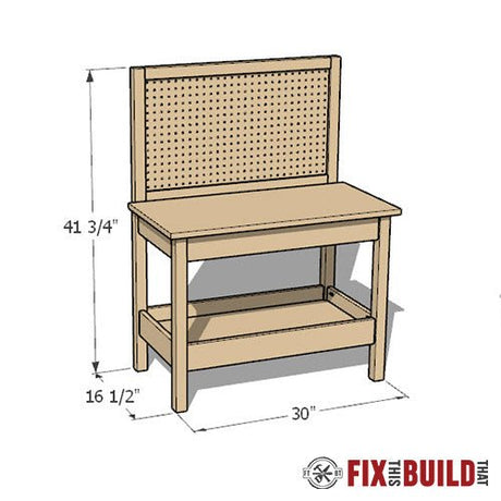 DIY Kid's Workbench Plans - Fix This Build That LLC