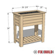 DIY Raised Planter Box Plans - Fix This Build That LLC