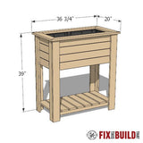 DIY Raised Planter Box Plans - Fix This Build That LLC