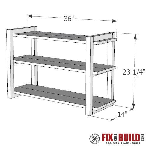 DIY Shoe Rack Plans - Fix This Build That