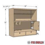 Drill Charging Station & Cordless Tool Storage 2 - Plan Combo - Fix This Build That LLC