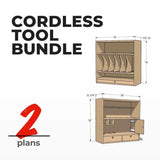 Drill Charging Station & Cordless Tool Storage 2 - Plan Combo - Fix This Build That LLC