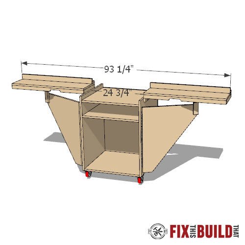 Mobile Miter Saw Stand Plans - Fix This Build That LLC