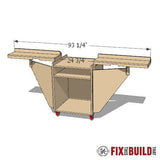 Mobile Miter Saw Stand Plans - Fix This Build That LLC