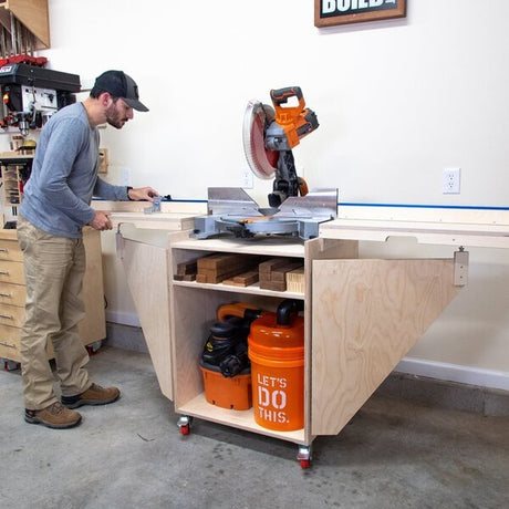 Mobile Miter Saw Stand Plans - Fix This Build That LLC