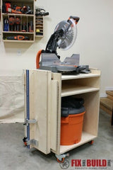 Mobile Miter Saw Stand Plans - Fix This Build That LLC