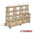 Mobile Wood Storage Cart Plans - Fix This Build That LLC