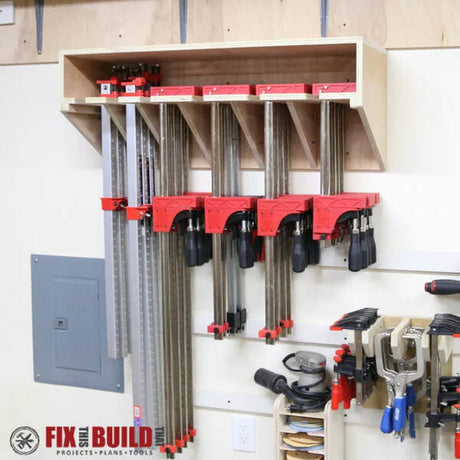 Space Saving Parallel Clamp Rack Plans - Fix This Build That LLC