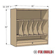 Ultimate Cordless Tool Storage Cabinet plans - Fix This Build That LLC