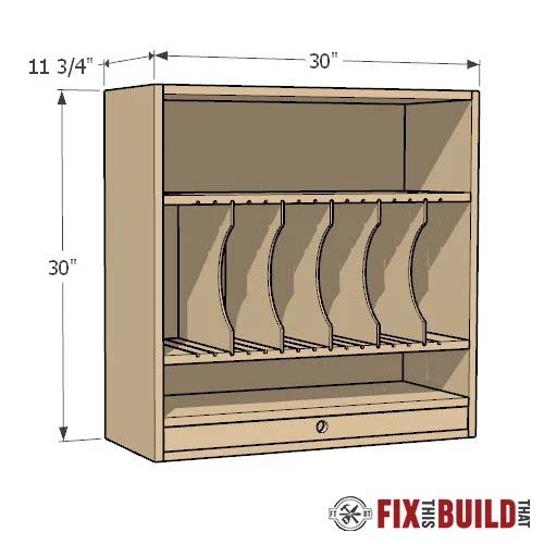 Ultimate Cordless Tool Storage Cabinet plans - Fix This Build That LLC